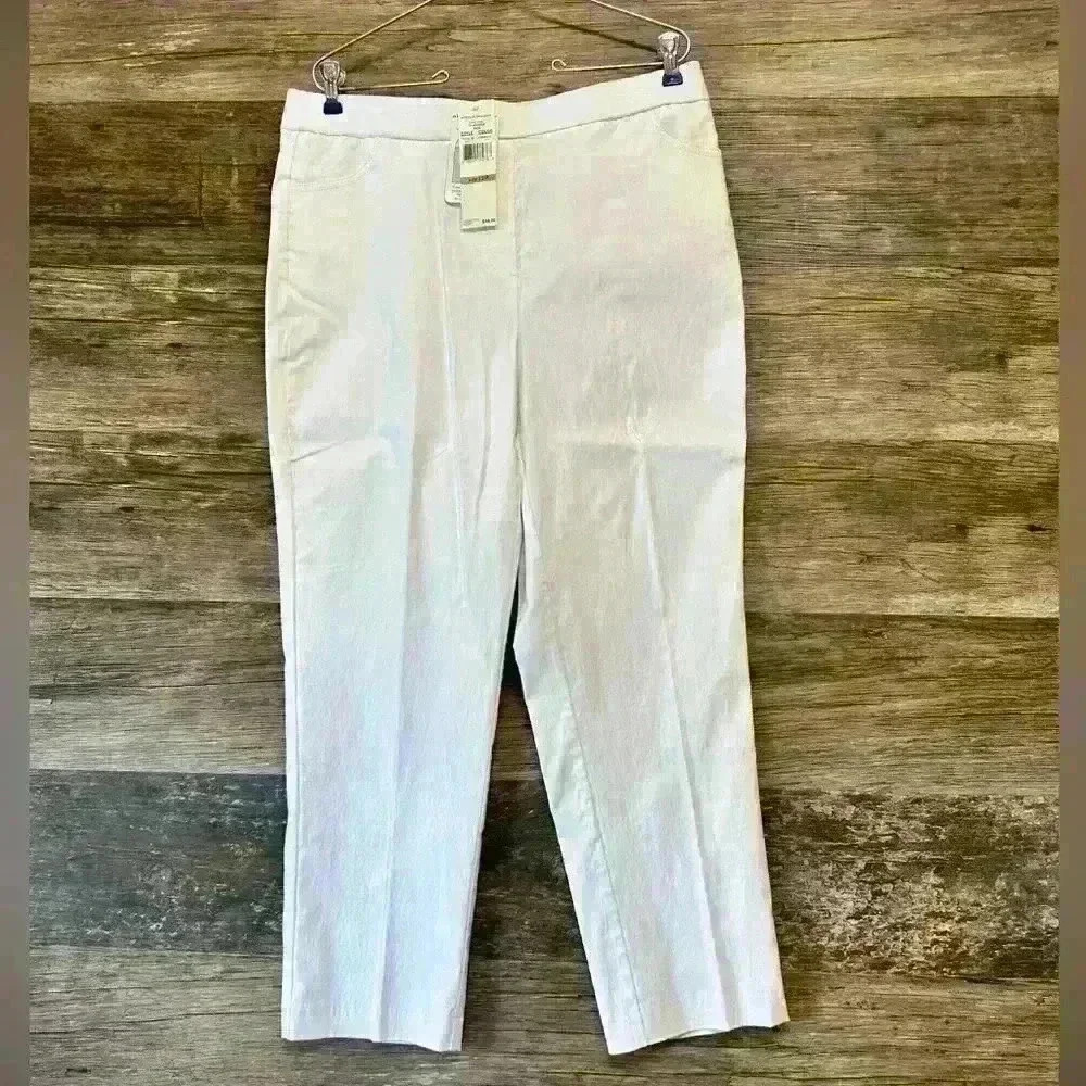 Alfred Dunner White Pants NWT